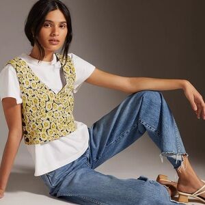 Anthropologie Maeve Cropped Top Sz M